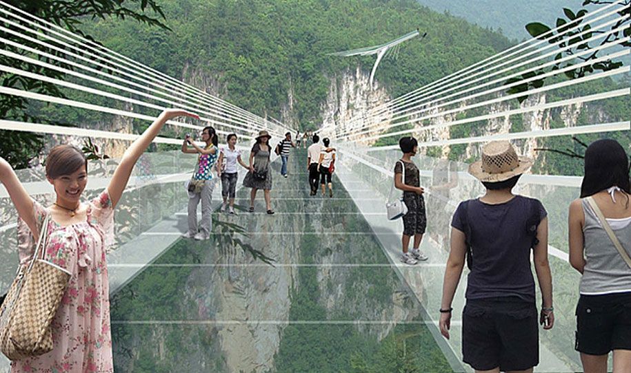 ที่ยาวที่สุด - สูงที่สุด - จางเจียเจี้ย - แก้ว - ล่าง - สะพาน -Him-dotan-9