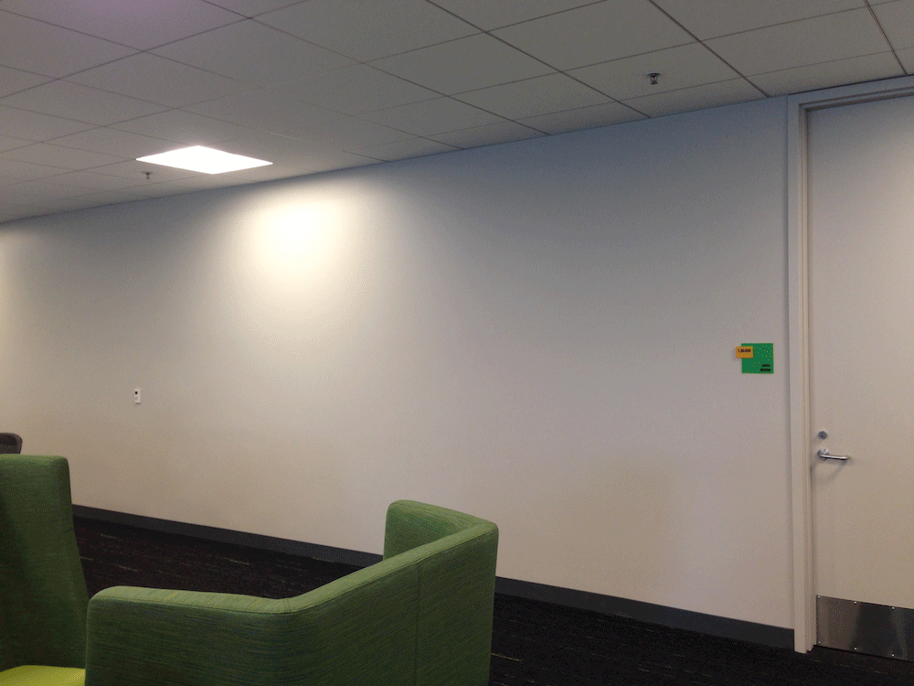 văn phòng-tường-siêu nhân-post-it-art-ben-brucker-GIF