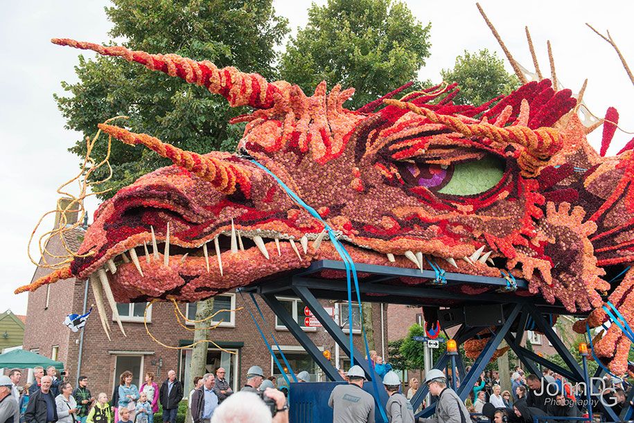 거대한 꽃 조각 퍼레이드 코르소 준 더트 2016- 네덜란드 -42