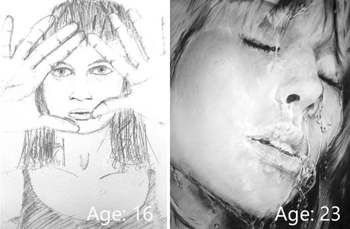 לפני-אחרי-ציורים-ציור-אמן-התקדמות -8