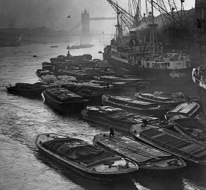 20. gadsimta Londonas miglas vintage foto-3