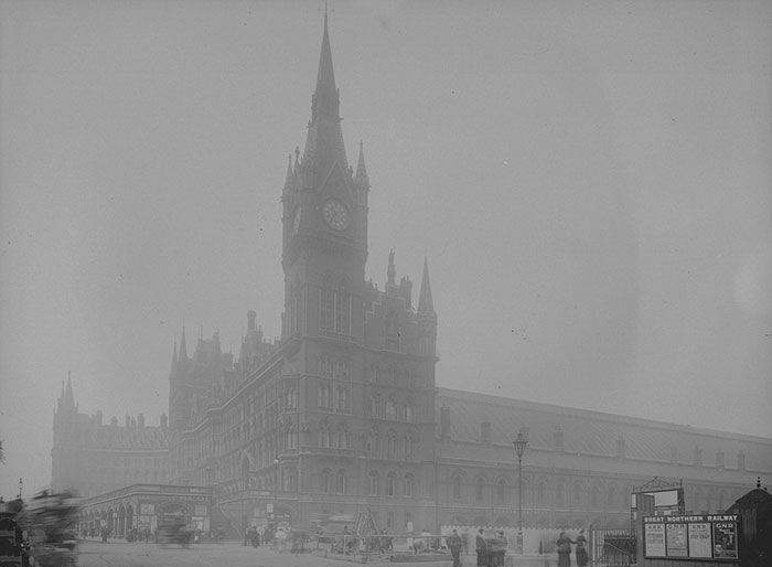 20 세기 런던 안개 빈티지 사진 -15