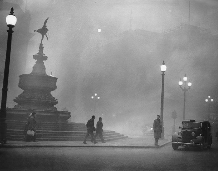 Secolul 20-Londra-ceață-vintage-fotografie-17