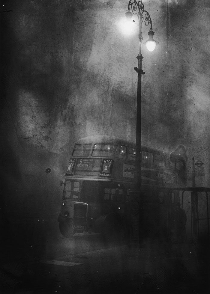 20. århundrede-london-tåge-vintage-fotografering-7