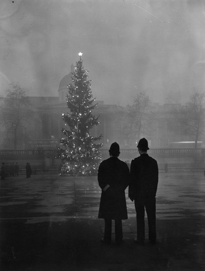 Secolul XX-Londra-ceață-vintage-fotografie-9