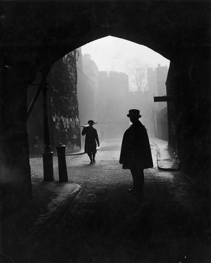 Secolul XX-Londra-ceață-vintage-fotografie-10