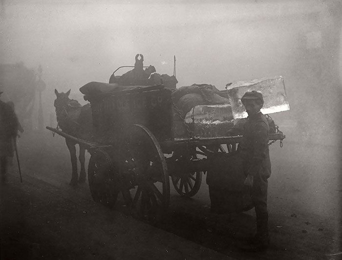 Secolul XX-Londra-ceață-vintage-fotografie-14