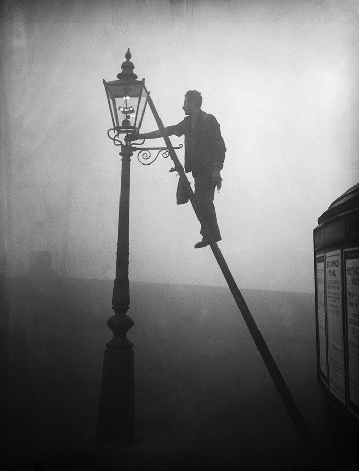 20 वीं सदी के-लंदन-कोहरे-पुरानी फोटोग्राफी -1