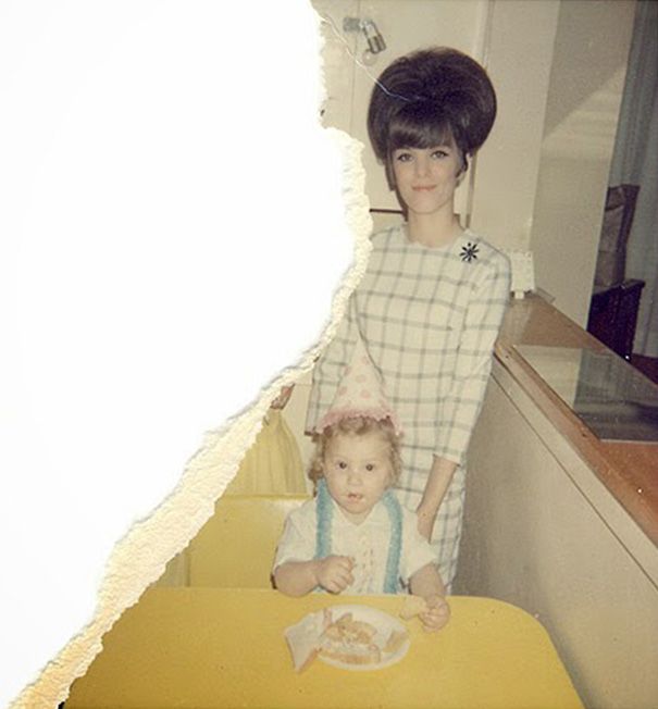 تسريحات شعر عتيقة - شعر كبير - 1960s -2