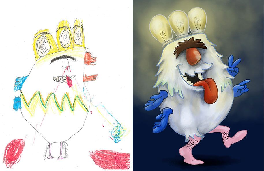 umjetnici-crtaju-djecu-crteži-nadahnuće-čudovište-projekt-1