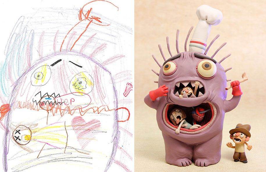 umjetnici-crtaju-djeca-crteži-nadahnuće-čudovište-projekt-17