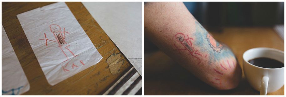 Papa-Tattoo-Arm-Sohn-Zeichnungen-Keith-Anderson-Chance-Faulkner-7