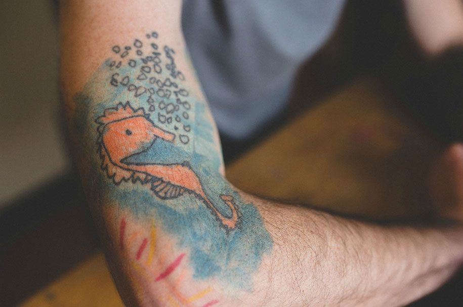 Papa-Tattoo-Arm-Sohn-Zeichnungen-Keith-Anderson-Chance-Faulkner-14