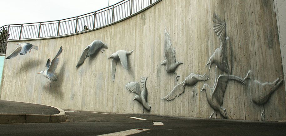 yol kenarı-sokak-sanatı-kuş-duvar-eron-riccione-3
