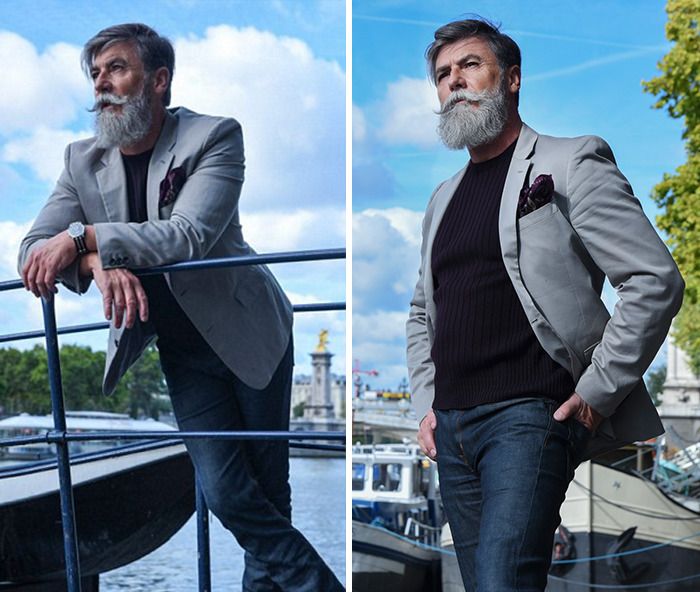 Der 60-jährige Mann wird zum Model Philippe Dumas-5