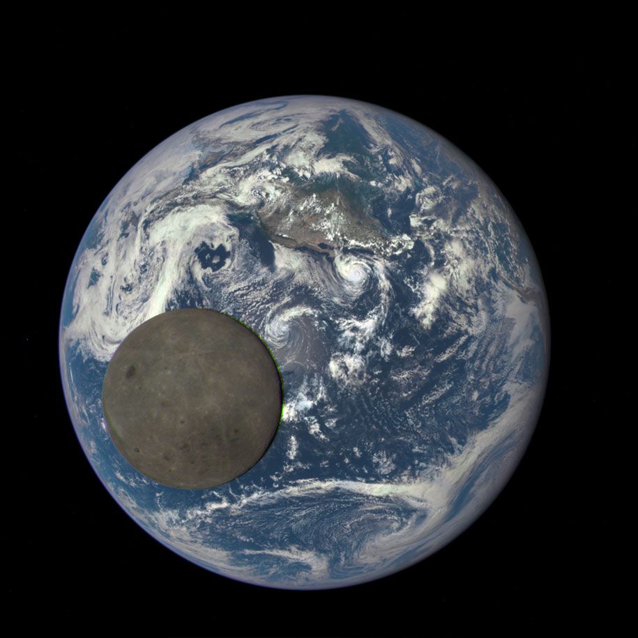 vzdálená strana-měsíc-Země-miliony mil-epické-dscovr-nasa-1