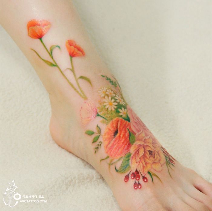 акварелна живопис-татуировка-върху-кожата-1