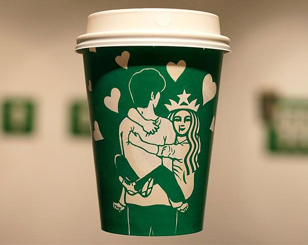 Starbucks-чашки-дудлы-су-мин-ким-5