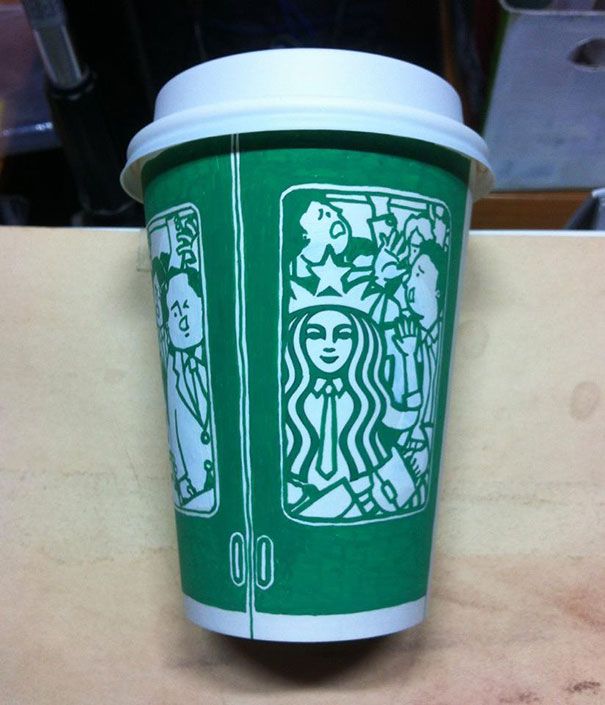 Starbucks-чашки-дудлы-су-мин-ким-20