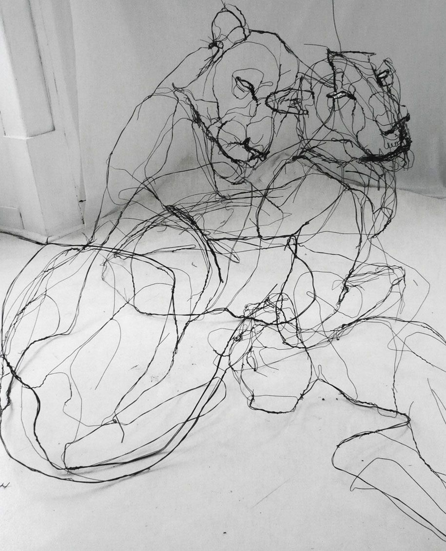 sketchbook-scribble-wire-animal-skulptuur-kujud-david-oliveira-portugal-8