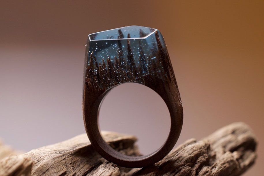 miniaturní-světy-dřevěné-prsteny-tajný-les-17