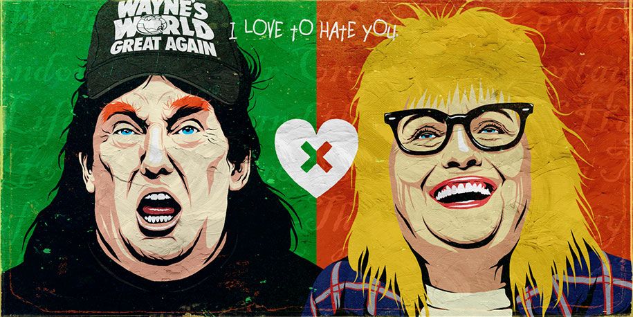 Trump-Clinton-Pop-Postavy-Milujem-Nenávidím -Ascher-Billy-14
