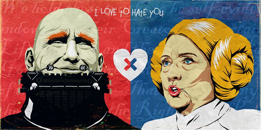 trump-clinton-pop-characters-i-love-to-hate-you-butcher-billy-1