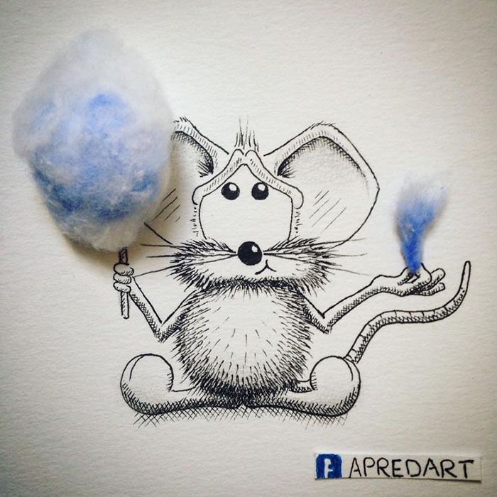 карандаш-рисунки-мышь-приключения-рикики-лоик-апредарт-8