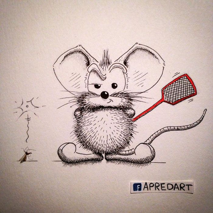μολύβι-σχέδια-ποντίκι-περιπέτειες-rikiki-loic-apredart-2