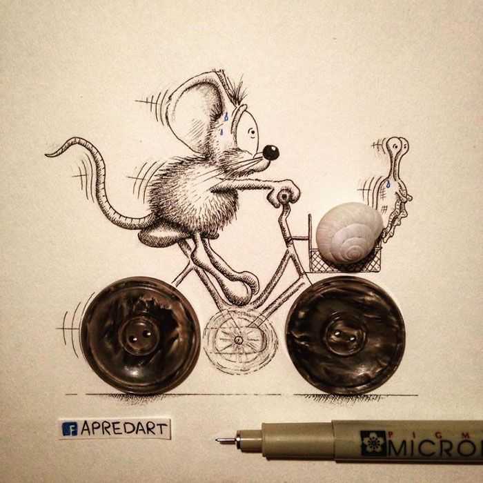 رسومات بالقلم الرصاص مغامرات الفأر rikiki-loic-apredart-20