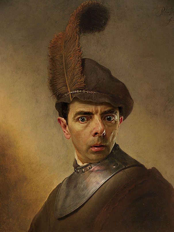 mr-bean-rowan-atkinson-historic-portraits -rereations-rodney-pike-1