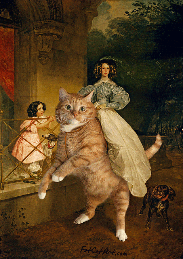 klasikiniai paveikslai-zarathustra-fat-cat-art-svetlana-petrova-8