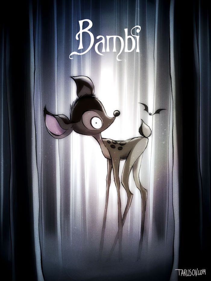 Disney-Charaktere-Poster-Tim-Burton-Andrew-Tarusov-1