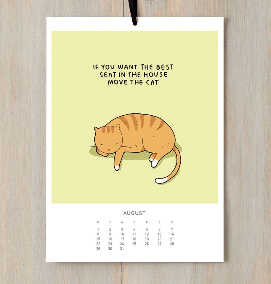 かわいい-イラスト-2016-cats-wall-calendar-lingvistov-5