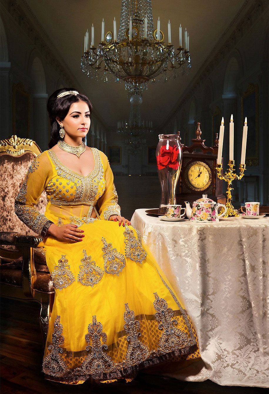 Дисней-принцесса-невеста-Индия-свадебная фотография-амрит-гревал-9