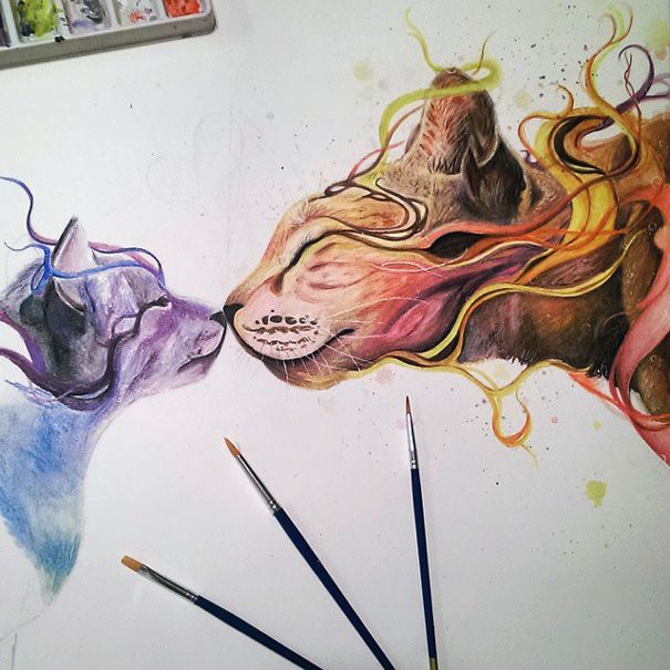 realistische-Aquarell-Gemälde-Bleistift-Färbung-Dany-Lizeth-5