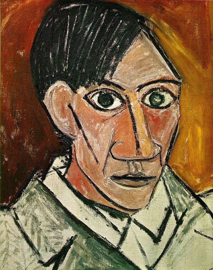 ภาพวาด - ภาพเหมือนตนเอง - สไตล์วิวัฒนาการ -Pablo-Picasso-11