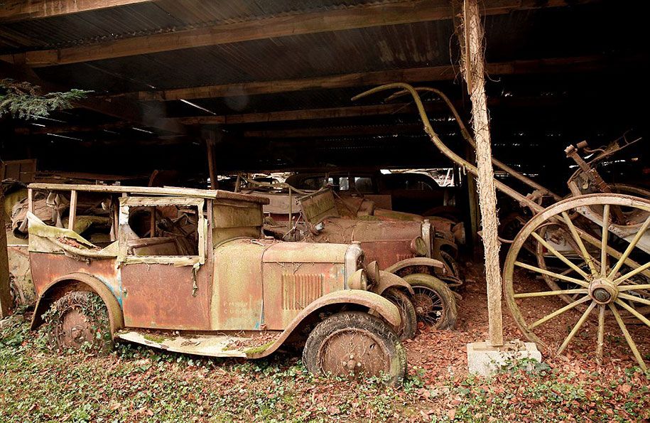 पाया-खजाना पुरानी क्लासिक कारों-फ्रांस-रोजर-baillon -14