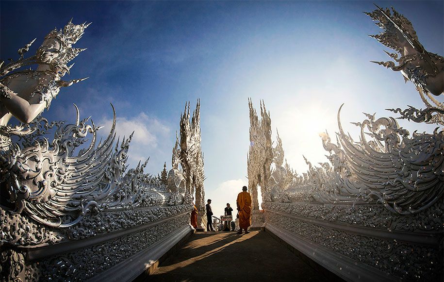 سفید - مندر-واٹ-رونگ-کھن-بودھیسٹ-تھائی لینڈ-فن تعمیر -11