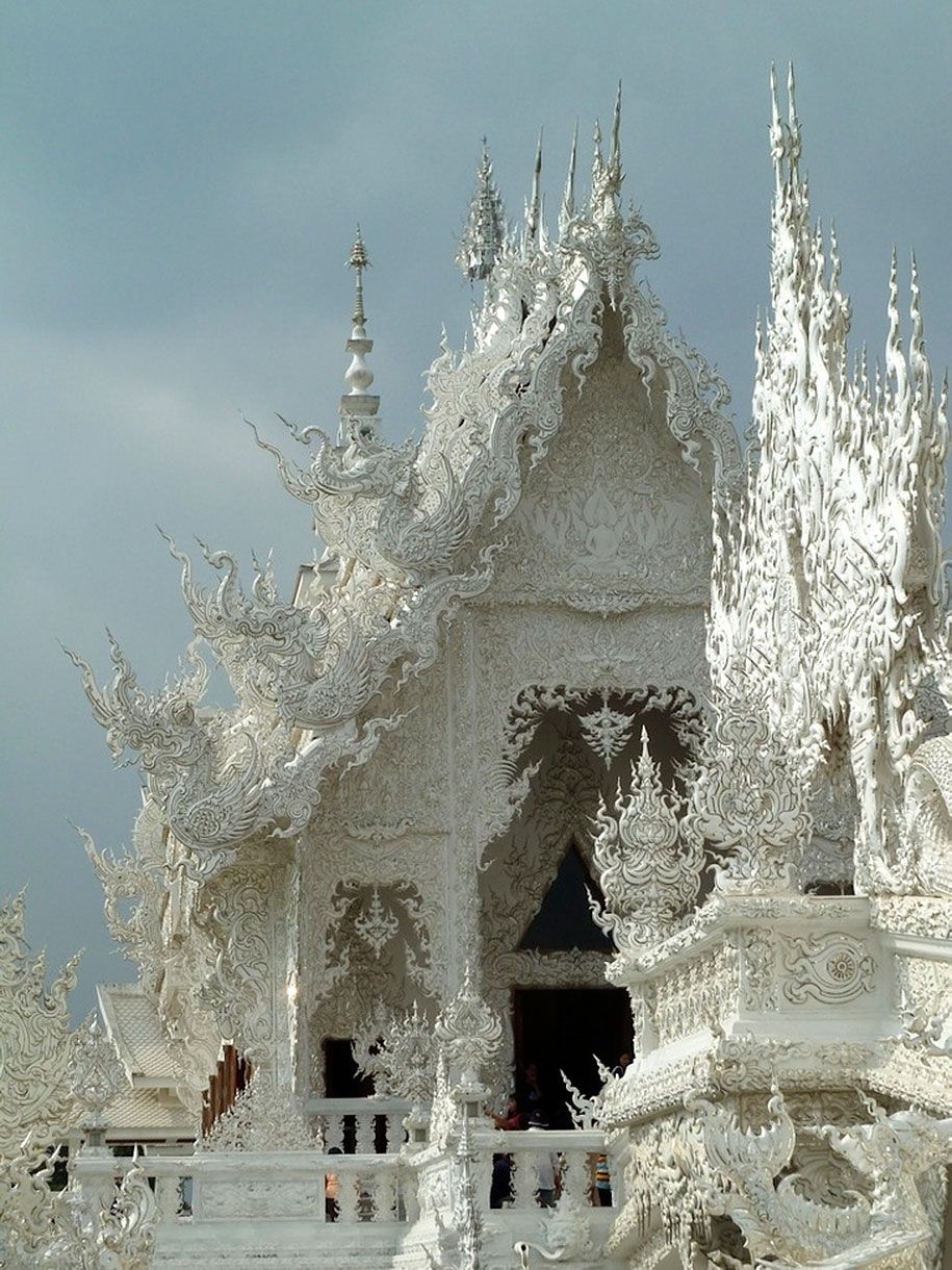 सफेद मंदिर-वाट-रोंग-khun-बौद्ध-थाईलैंड-वास्तुकला -2