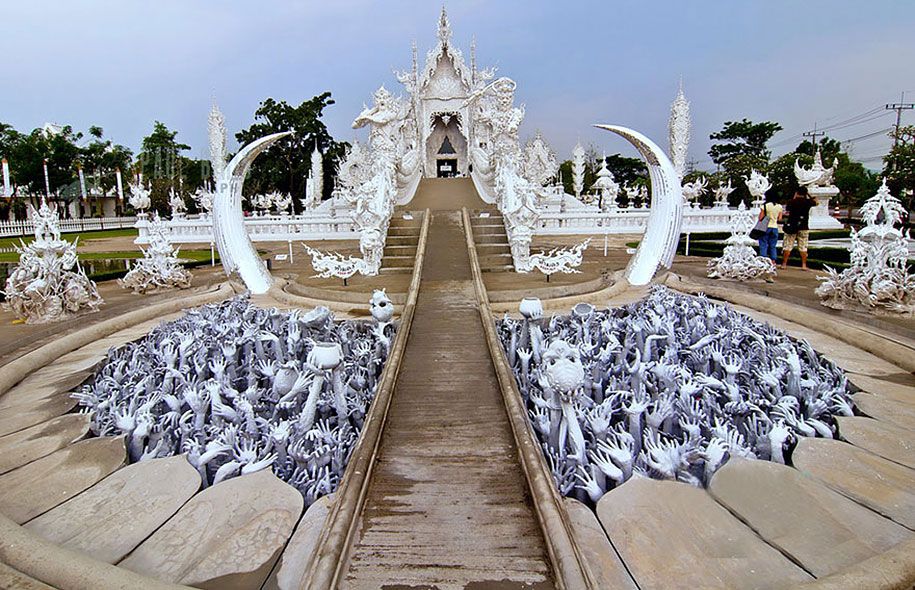 المعبد الأبيض-وات-رونج-خون-البوذي-تايلاند-العمارة -12