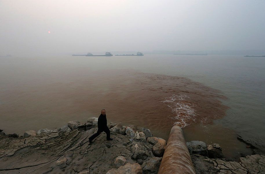 प्रदूषण पर्यावरण के मुद्दों पर फोटोग्राफी-चीन-22