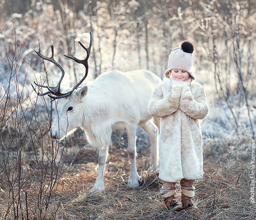 احتضان الأطفال والحيوانات في جلسات تصوير رائعة بواسطة Elena Karneeva