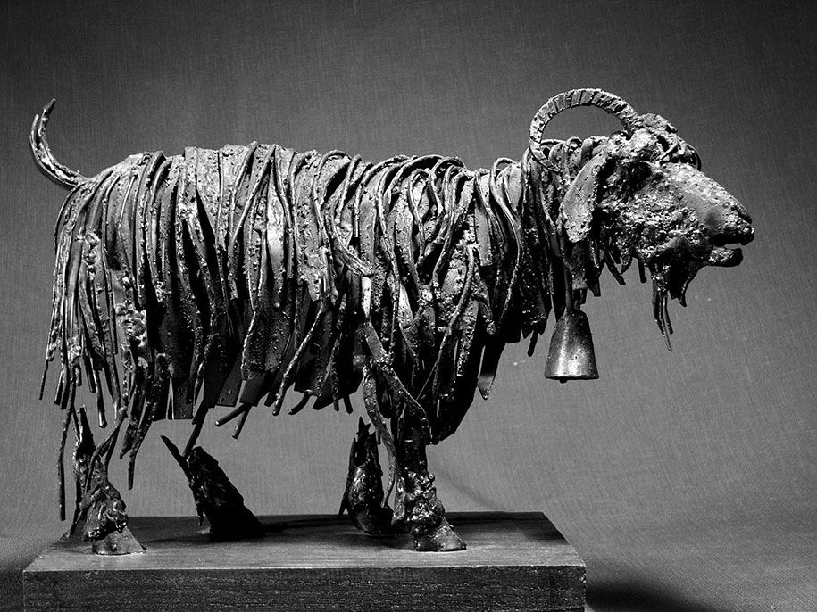 phế liệu-kim loại-steampunk-động vật-điêu khắc-hasan-novrozi-23