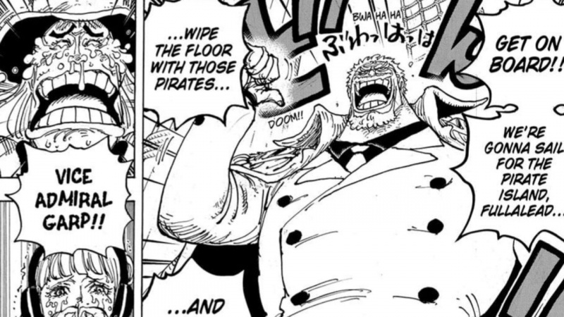   One Piece: Voiko Garp voittaa Blackbeardin ja pelastaa Kobyn pahalta merirosvolta?