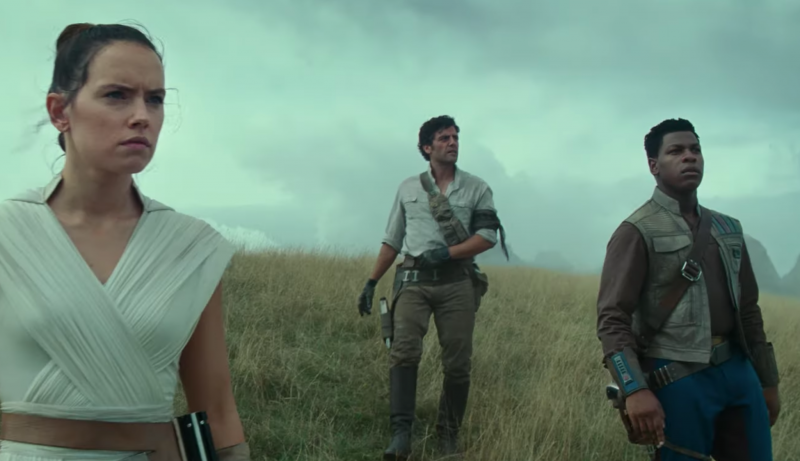 Ekrānuzņēmums 2019. gada 12. gada 4. datums plkst. 12.46.09 IX Filmas Zvaigžņu kari: The Rise of Skywalkers reklāmkadri