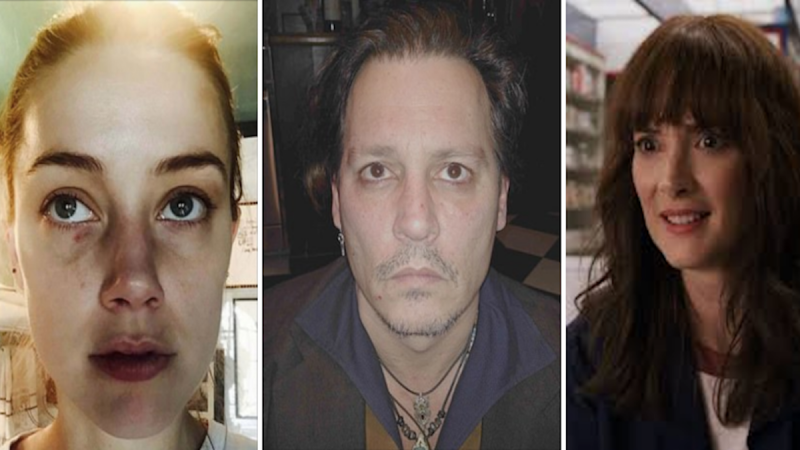 Amber ouviu acusações de abuso de Johnny Depp e Winona Ryder