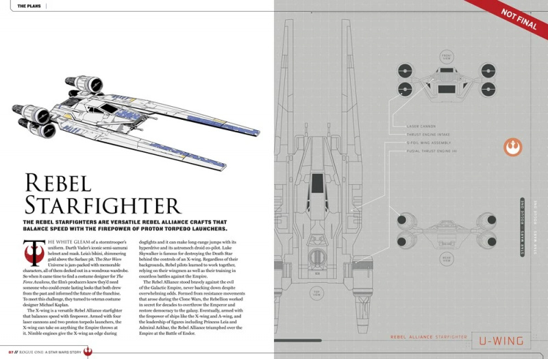 9781942556411 il 7 e8477 Star Wars: Rogue One varoņa detaļas, jauni kuģi, kas atklāti nopludinātajā vizuālajā ceļvedī