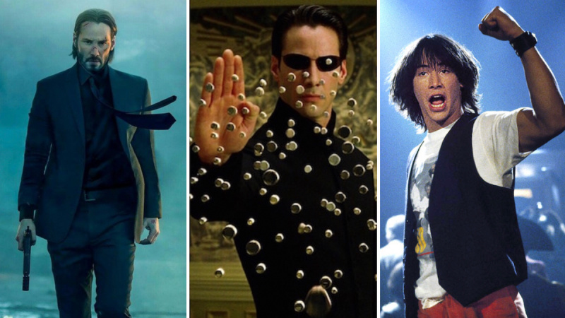 Keanu Reeves 10 ruoli più iconici migliori parti recitanti The Matrix john wick bill & ted