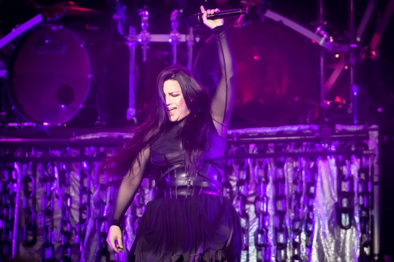 Evanescence 6 Korn in Evanescence Rock New York Jones Beach: fotografije + video